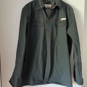DC Army Green Shirt Jacket Size XL